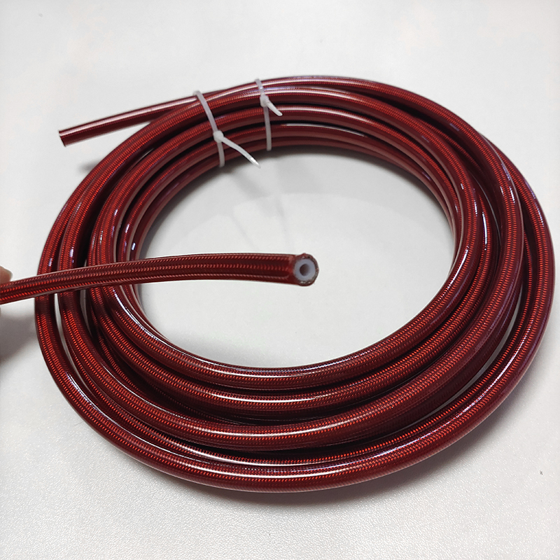 China Universal AN3 3AN motorcycle oil fuel line ss braided stainless steel  brake ptfe hose1/8 manufacturers and suppliers