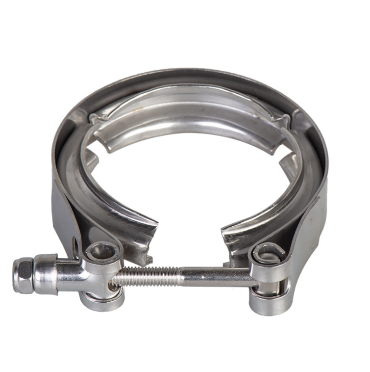 Stainless steel 2.5” 3.0” 3.5” 4.0” muffler exhaust pipe clamp welding quick release v-band v band clamp