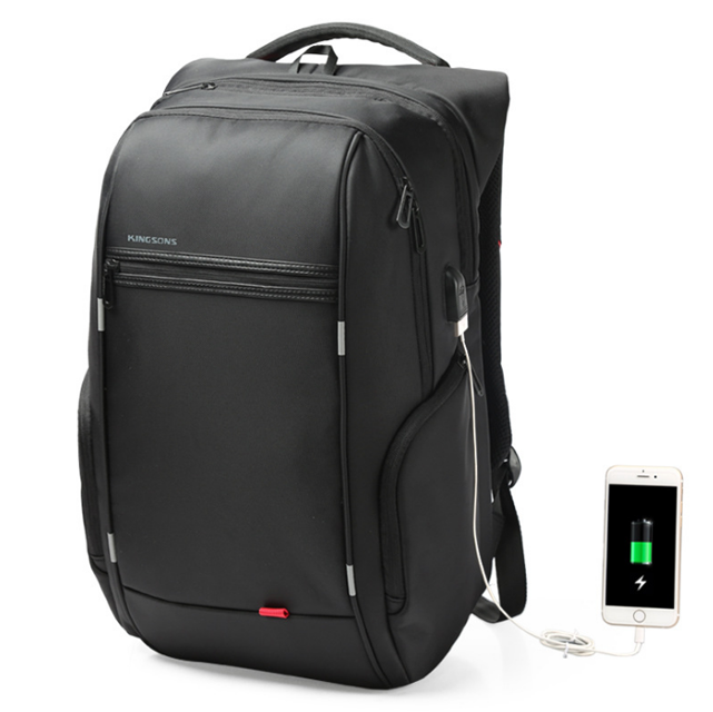 Wholesale travelling USB laptop bag backpack custom logo anti-theft backpack with USB charger