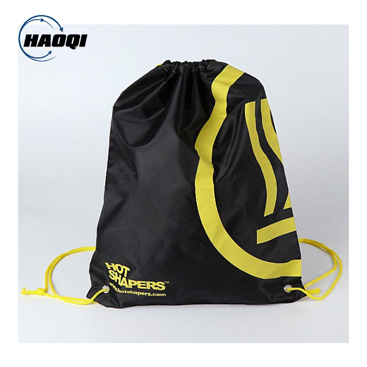China Recycle Pp Non Woven Bag –  Gymsack drawstring backpack bag shiny backpacks womens drawstring shiny backpack – Haoqi