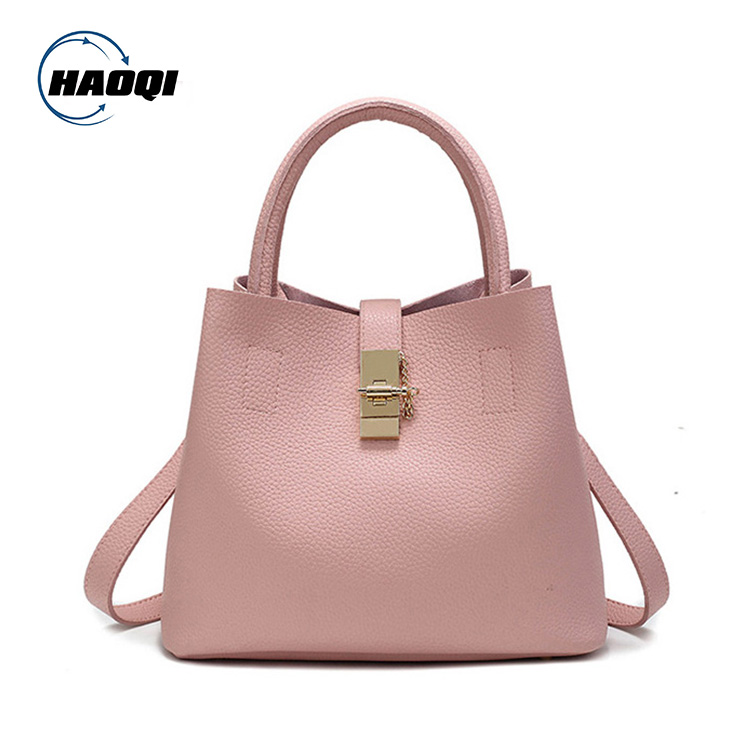 Wholesale fashion ladies handbag on line pu leather handbag set different colors available