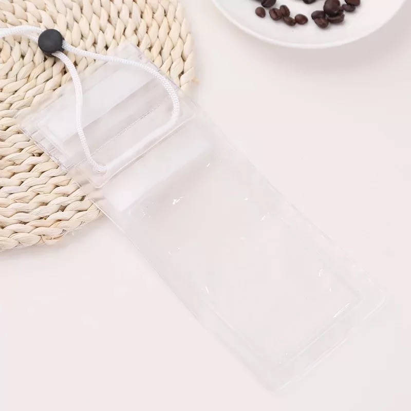 high quality floating gasbag mobilephone hook and loop fasteners fully transparent simple PVC bag