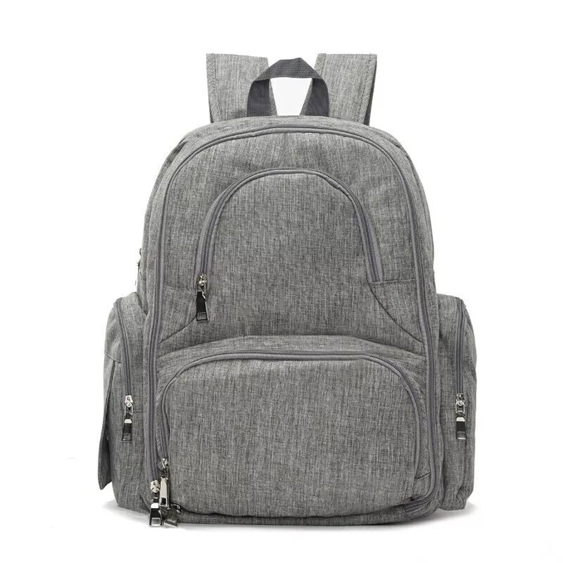 china supplier baby stroller organizer custom baby grey diaper backpack for dad