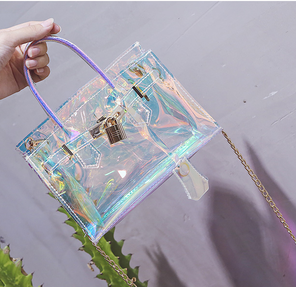 Women Plastic Material new designs handbag ladies bag set