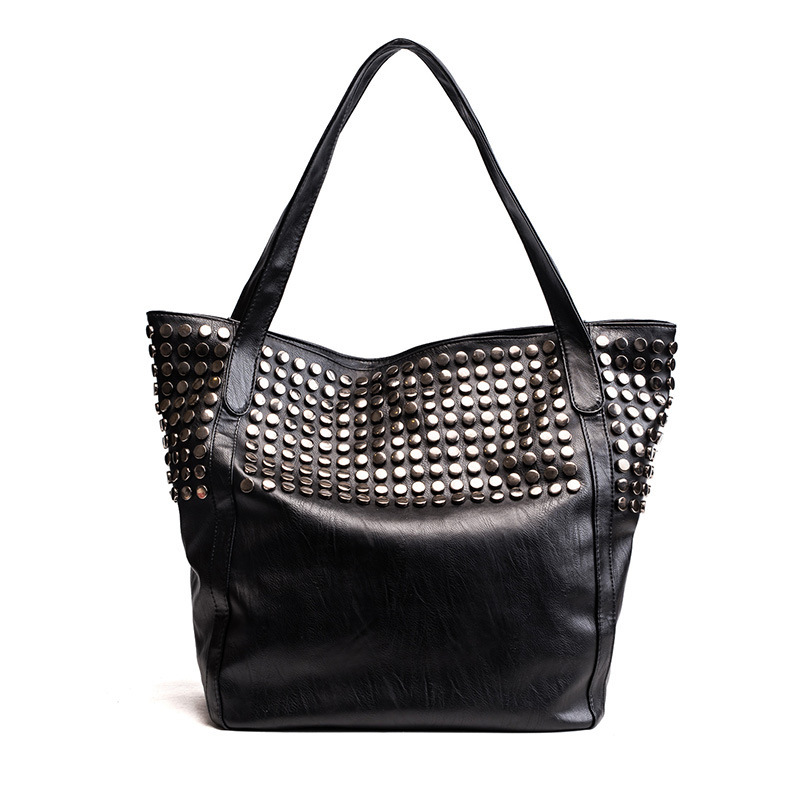 stylish punk style rivet all-match cheap shopping Bag  bulk Women creative fashion Handbags