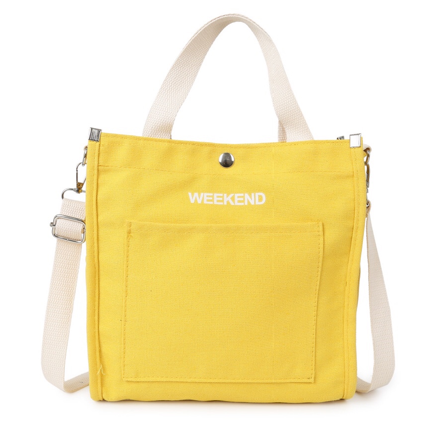 high quality  canvas durable pure color korean style  casual college student cheap Ex Words messenger bag