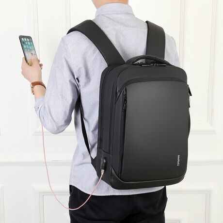 China Polyester Shopping Bag Manufacturer –  Travelling usb waterproof backpack bag New design Smart Laptop backpack – Haoqi