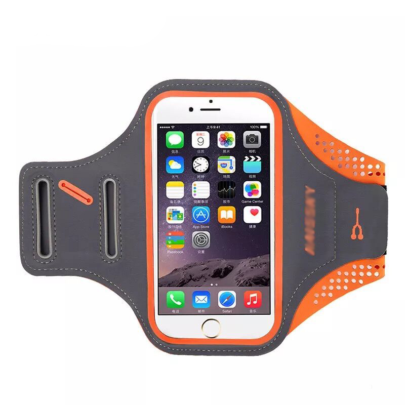 Universal Zippered Sports Armband Running Arm Band Bag Pouch Cover for Iphone 8 Jogging Case