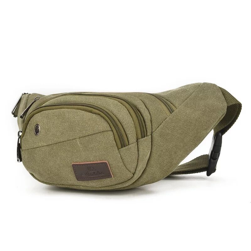 Ready to ship  High quality travel portable Canvas tactical waist bag running bag