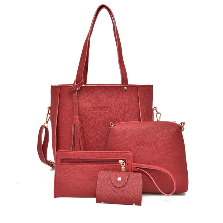 fashion bags women handbags sets 4 pcs in 1