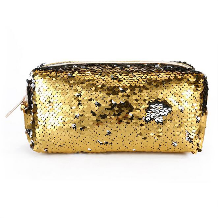 New fashion colorful sequin dinner hand bag cosmetic makeup bag
