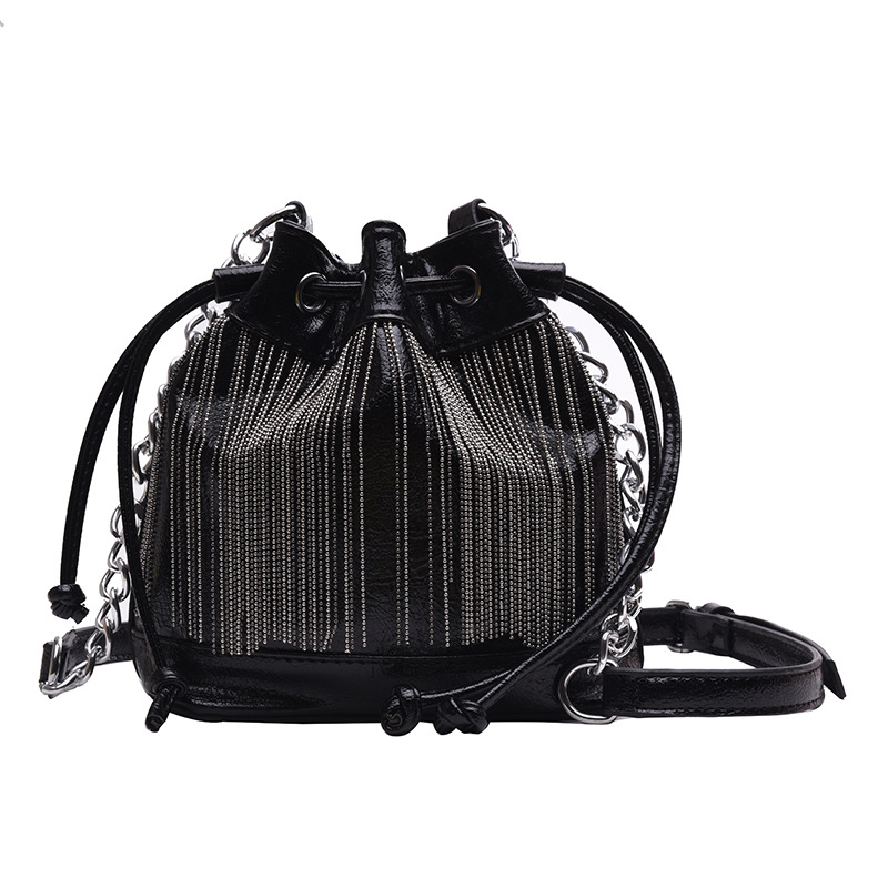 hot selling  Ready to ship lady  shopping Bag tassel set auger Women creative package fashion Handbags