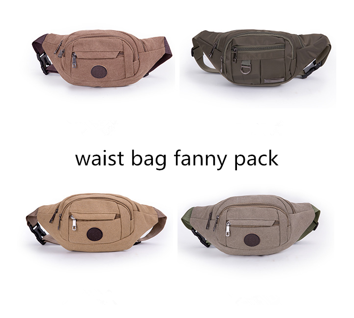 Waist Bag Product name and Unisex Gender waterproof pvc fanny pack canvas waist pack wholesale