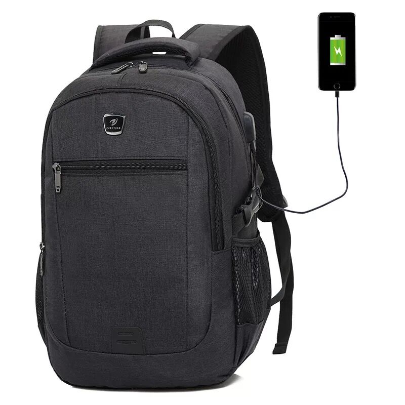 China Laptop Bag Manufacturer –  Factory wholesale backpack laptop with usb port for men – Haoqi