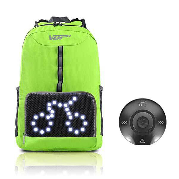 High quality New product LED Safety Turn Signal Cycling Backpack