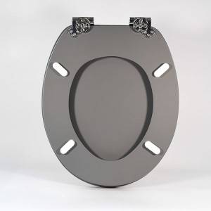 MDF Toilet Seat – Rubber Lacquer Grey