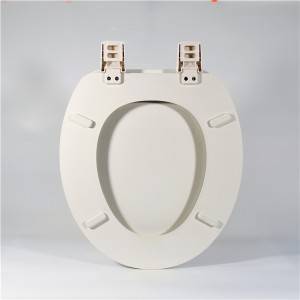 Molded Wood Toilet Seat – White type