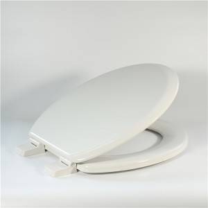 Molded Wood Toilet Seat – White type