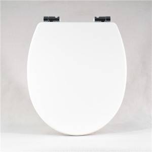 Factory wholesale Shiny Toilet Seat - Molded Wood Toilet Seat – Two Buttons – Haorui