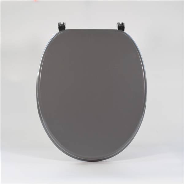 Factory made hot-sale Acrylic Toilet Lid - MDF Wood Toilet Seat – Matte Grey – Haorui