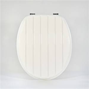 Molded Wood Toilet Seat – Vertical Line 02