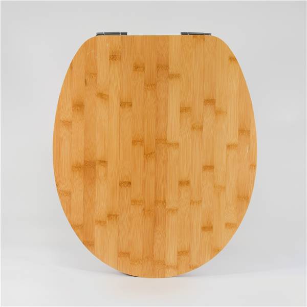 Factory Cheap Hot 3d Pattern Toilet Lid - Natural Wood Toilet Seat – Bamboo Bevel Edge – Haorui