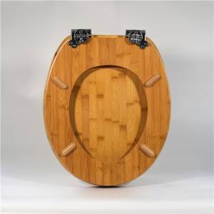 Natural Wood Toilet Seat – Bamboo Bevel Edge