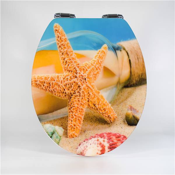 Discount wholesale American Size Toilet Lid - MDF Toilet Seat – Starfish Type – Haorui