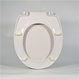 2019 New Style China MDF Toilet Seat Cover with Edge Printed with Zinc Alloy Hinges
