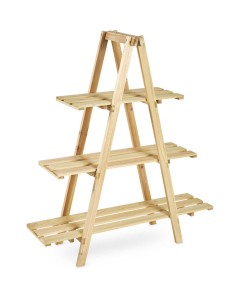 Good Quality Wooden Item - Wooden Plant Ladder Stand – Haorui