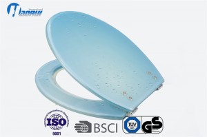 Polyresin decorated toilet seat  with fashional designs