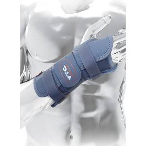 Wrist bandage with straps, wrist support, wrist brace with splint 47405