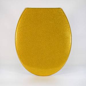 professional factory for Frosted Toilet Lid - Duroplast Toilet Seat – Gold Type – Haorui