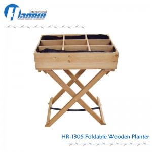Foldable Herb Raised Bed wood planting box removable