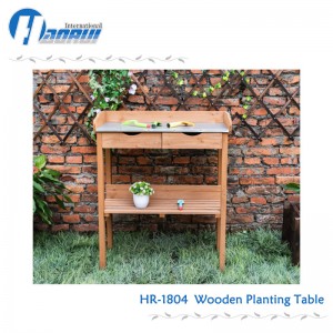 Wooden planting table plant table plant shelf