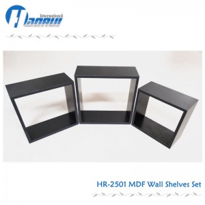 MDF Wall shelf set wall frame storage rack