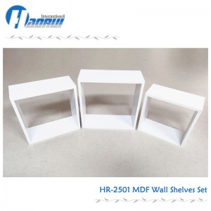 MDF Wall shelf set wall frame storage rack