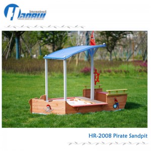 Children’s pirate sandpit sandbox wooden sand box pirate boat sandbox
