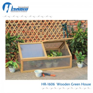 Outdoor garden use wood greenhouse for plants