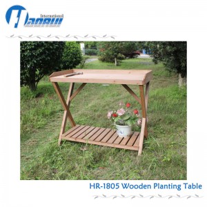 Wood plant garden working table