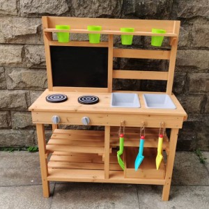 Wood kitchen toy for children