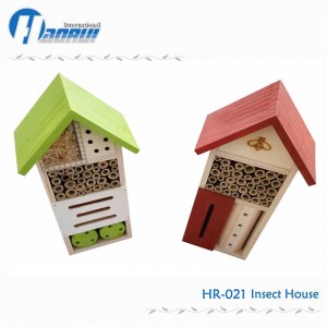 Insect hotel Eco-friendly solid wood insect house Custom insect house factory wooden bee hotel