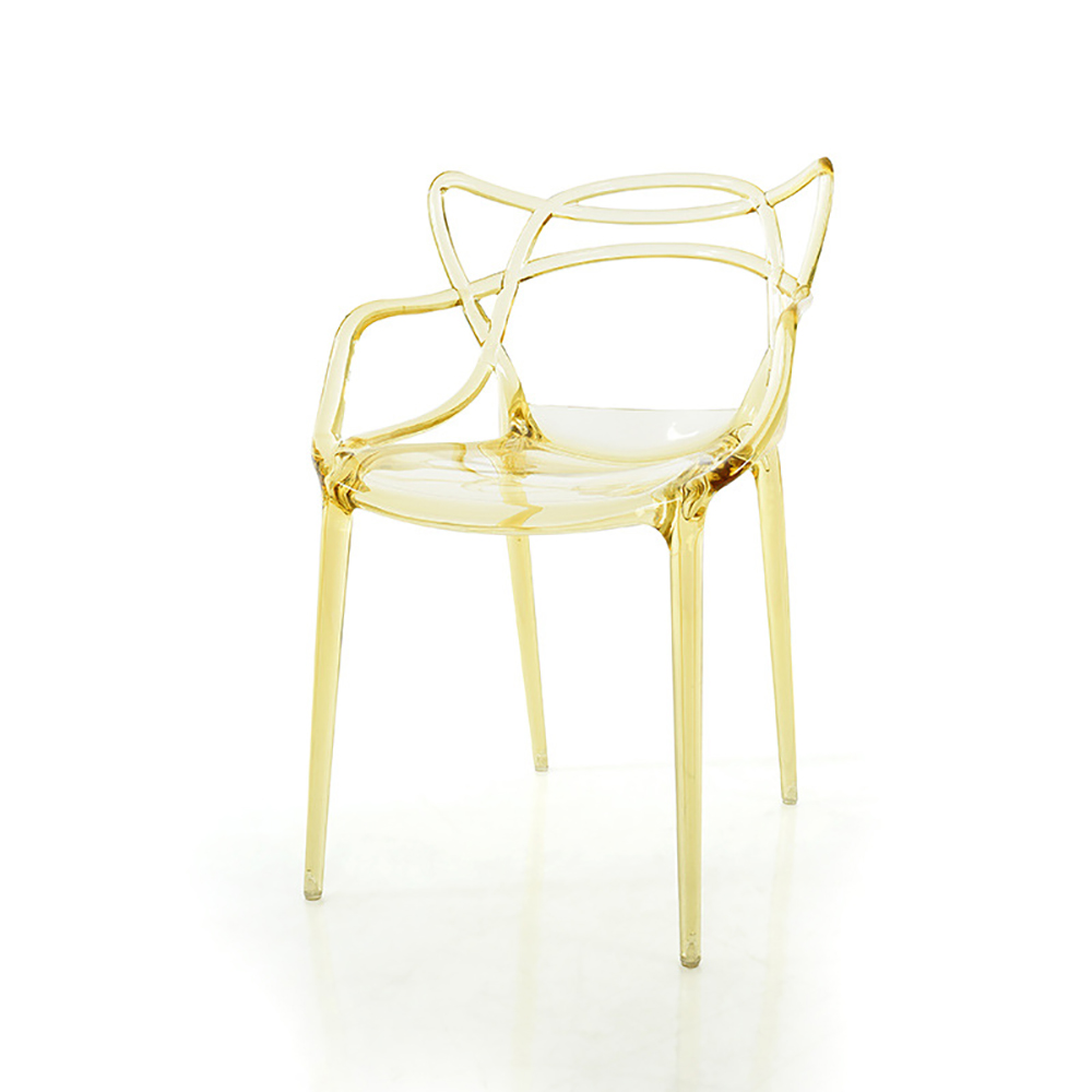 High-Quality Cheap White Plastic Bucket Dining Chairs Factories –  Modern white Spirs openwork chair  – Haosi