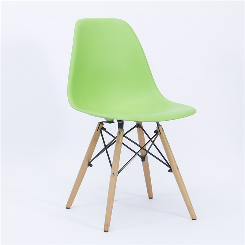 Plastic wooden legs dining  chair Featured Image