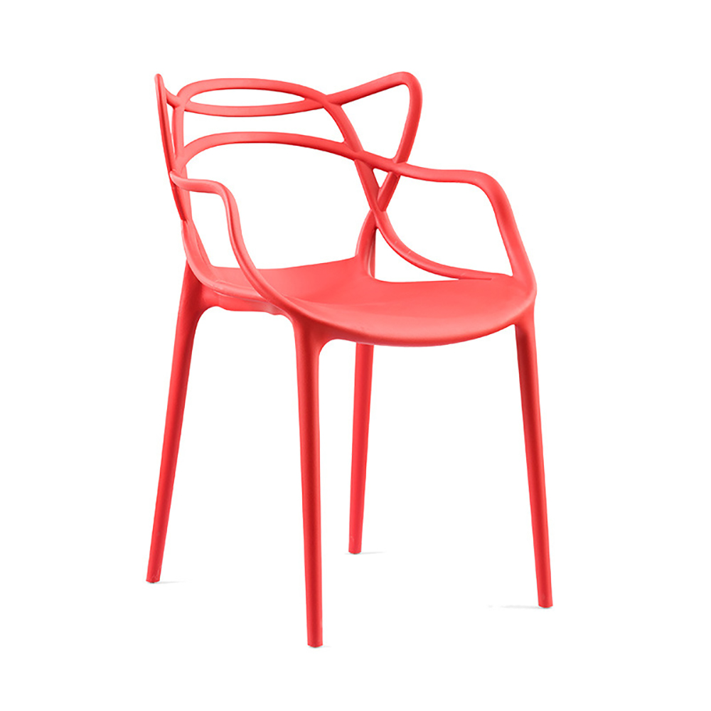 Modern white Spirs openwork chair