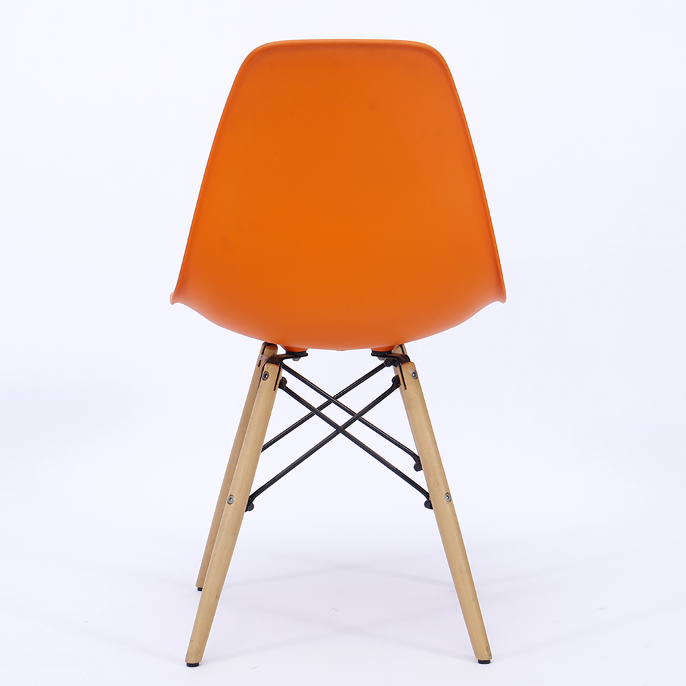 OEM/ODM Manufacturer China Modern Hot Sale Eames Chair Plastic Chair with Wooden Legs
