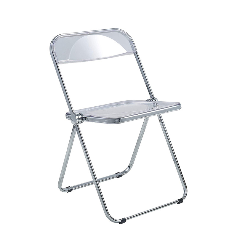 High-Quality Cheap Metal Folding Chair Factory products –  Modern Transparent Acrylic Folding Dining Chair  – Haosi