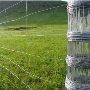 Fixed knot woven field fence