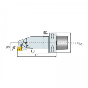 Harlingen PSC držač alata za tokarenje PCLNR/L ​​Precizni dizajn rashladne tekućine, tlak rashladne tekućine 150 bara
