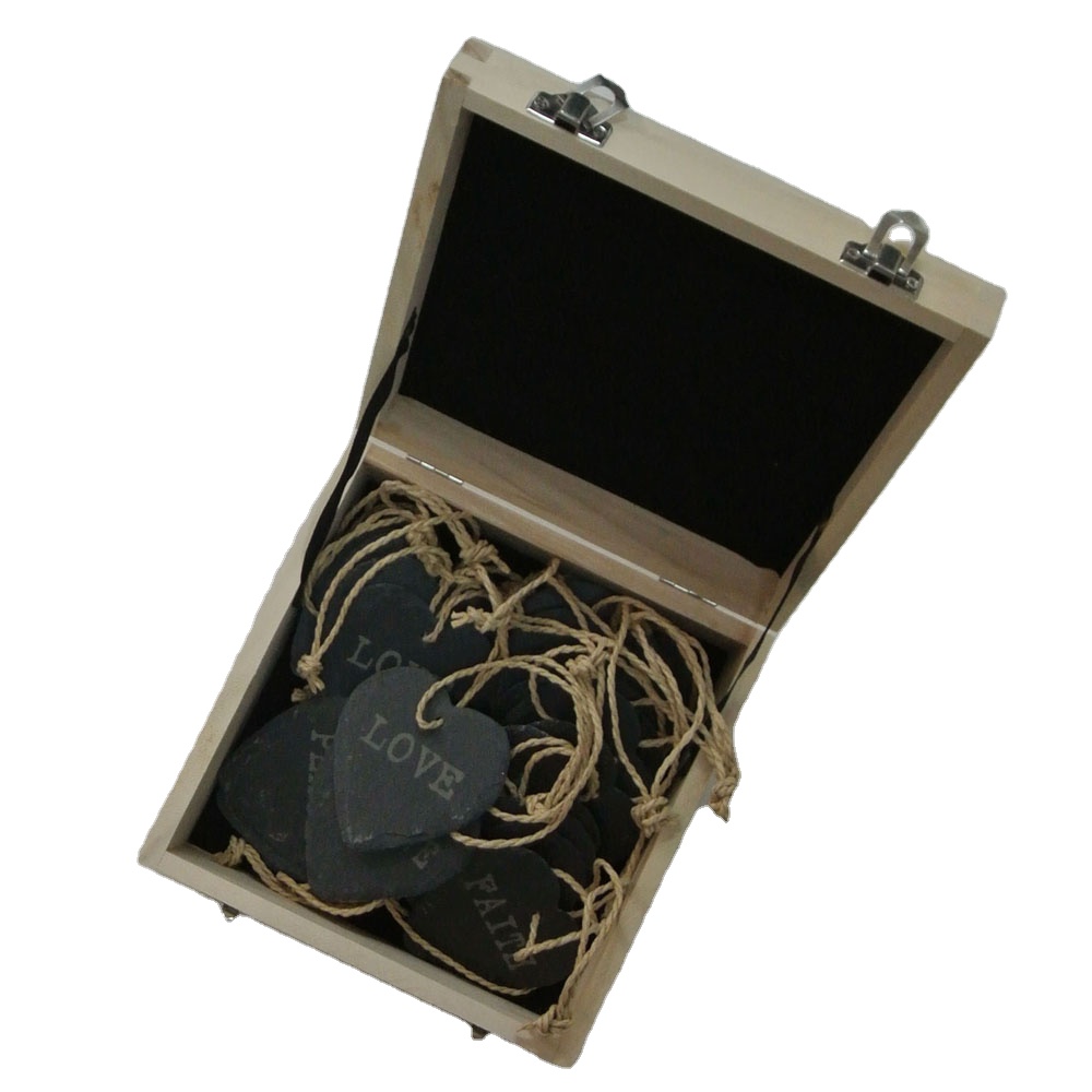 Slate gifts customized engraved design slate plaque heart shape